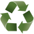 grüner recycling logo